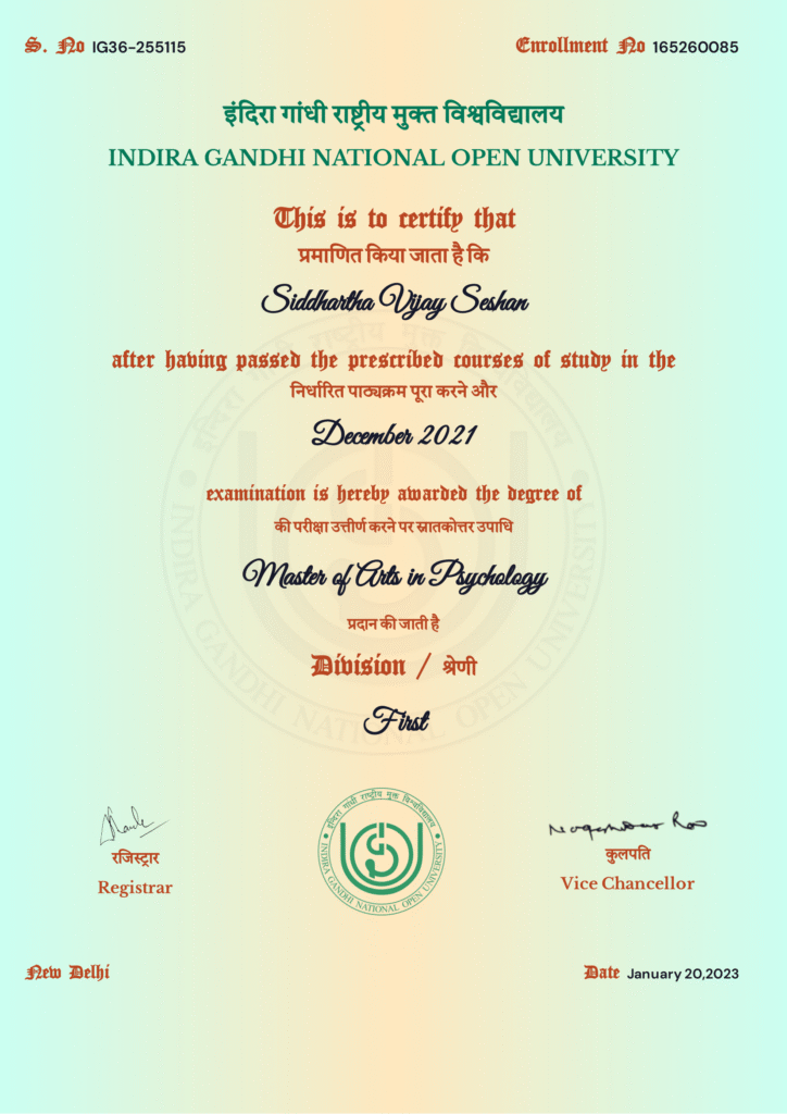 Certification